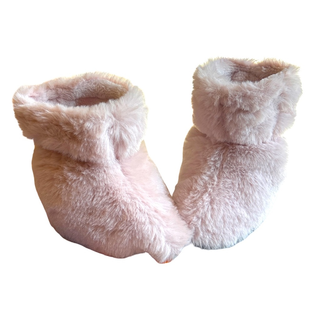 Pink Sherpa Fleece Baby Booties 3 Months NWOT